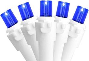 img 3 attached to 🎄 Northlight 100 Blue LED Wide Angle Icicle Christmas Lights - 5.5 ft White Wire: Shop Now for Festive Holiday Decoration