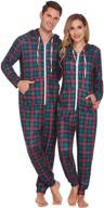 🎄 cozy & festive: ekouaer christmas family matching pajamas with long sleeve sleepwear logo