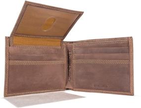 img 2 attached to 👝 Carhartt Men's Brown Contrast Billfold Wallet - Stylish Wallets, Card Holders & Money Organizers