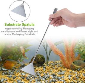 img 1 attached to 🌿 Aquarium Plant Tools Set: Aquascaping Tweezers, Scissor, Spatula, Scrapers - 4 in 1 Stainless Steel Kit for Fish Starter Kits, Aquariums, and Tank Plants