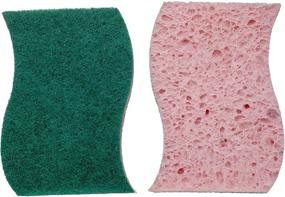 img 1 attached to 🧽 Elite Selection S-Shape Non-Scratch Scrub Sponges – 12 Pack, Ideal for Kitchens, Bathrooms, and Housework