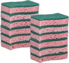 img 3 attached to 🧽 Elite Selection S-Shape Non-Scratch Scrub Sponges – 12 Pack, Ideal for Kitchens, Bathrooms, and Housework