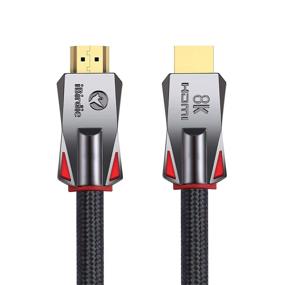 img 4 attached to 🔌 15 Feet 8K HDMI 2.1 Cable | Ultra High Speed 8K60hz, 4K 120hz, 144hz | HDCP 2.3 & 2.2 | eARC, ARC | 48Gbps | Compatible with Dolby Vision, Atmos | PS5, PS4, Xbox Series X, Sony, LG, Samsung, RTX 3080, 3090