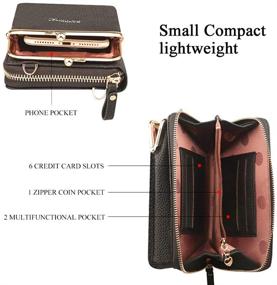 img 2 attached to 👜 Стильные и практичные сумки на плечо из легкой кожи с молнией и кошелек для женщин