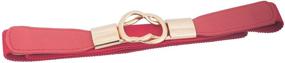 img 3 attached to EVogues Interlock Buckle Skinny Elastic