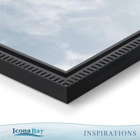 img 3 attached to 🖼️ Icona Bay Combination Black Picture Frames Set - 10 PC: 4x6, 5x7, and 8x10 Multi-Pack for Contemporary Wall Gallery Décor in the Inspirations Collection