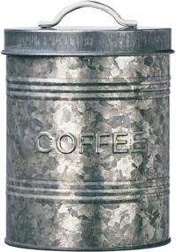 img 2 attached to Amici Home Rustic Kitchen Collection Coffee Relief Galvanized Metal Storage Canister - 76 Fluid Ounce Capacity, Food Safe | Buy Now!