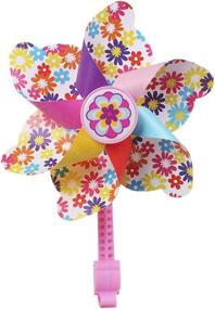 img 2 attached to 🌸 MINI-FACTORY Bike Handlebar Flower Pinwheel - Fun and Colorful Spinning Decoration for Kid's Bicycle