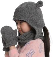 little girls mitten fleece toddle logo