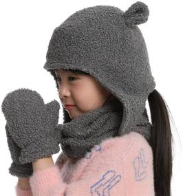 img 3 attached to Little Girls Mitten Fleece Toddle