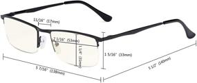 img 2 attached to 👓 Eyekepper High-Quality Half-Rim Computer Reading Glasses with Spring Hinges