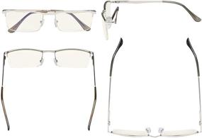 img 3 attached to 👓 Eyekepper High-Quality Half-Rim Computer Reading Glasses with Spring Hinges