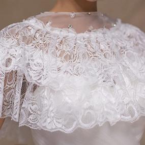 img 1 attached to 🏻 SlenyuBridal: Elegant Wedding Jackets and Bridal Accessories for Women