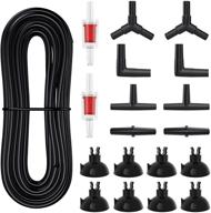 🐠 pawfly 25-ft black aquarium airline tubing set with suction cups, connectors, and check valves - standard air pump accessories logo