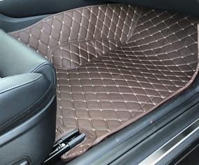 img 2 attached to Custom Fit All Weather Heavy Duty Full Coverage 🔖 Floor Mat for 2015-2020 Mercedes Benz C300 - Brown Single Layer