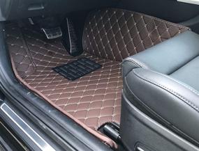 img 3 attached to Custom Fit All Weather Heavy Duty Full Coverage 🔖 Floor Mat for 2015-2020 Mercedes Benz C300 - Brown Single Layer