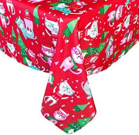 img 4 attached to 🎄 Festive Flair: Newbridge Whimsical Christmas Holiday Tablecloth