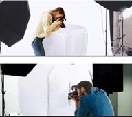 📸 bestshoot 24-inch portable photo studio shooting tent light box cube diffusion softbox tent with 4 color backdrops (red, dark blue, black, white) for indoor and outdoor table top photography logo