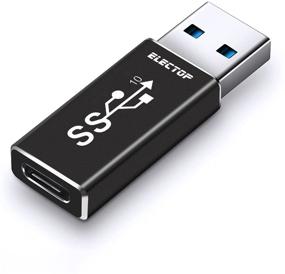 img 4 attached to 💻 Адаптер Electop USB 3.1 GEN 2 Male к Type-C Female - Зарядка и передача данных со скоростью 10 Гбит/с с двухсторонней поддержкой, конвертер USB A в USB C 3.1