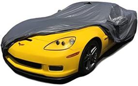 img 1 attached to 🚗 CarsCover Custom Fit All-Weather Ironshield Leatherette Car Cover for C6 2005-2013 Corvette