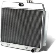 dna motoring ra chevyt49 3 aluminum radiator logo