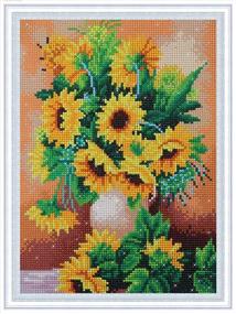 img 3 attached to Christmas Painting Sunflower Rhinestone Embroidery