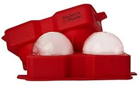 img 4 attached to 🥃 Premium Maker's Mark Ice Ball Silicone Rubber Tray: Enhance your whiskey experience