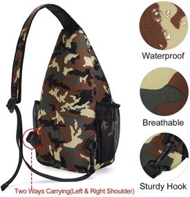 img 1 attached to MOSISO Backpack Outdoor Shoulder Camouflage