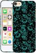 glisten ipod touch 7th / 6th / 5th generation case - space cat design printed slim fit &amp logo