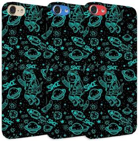 img 1 attached to Glisten IPod Touch 7Th / 6Th / 5Th Generation Case - Space Cat Design Printed Slim Fit &Amp