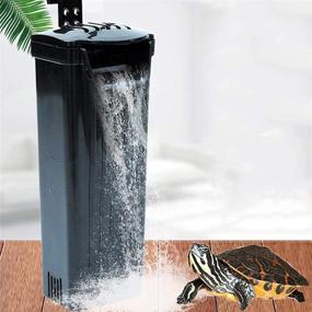 img 4 attached to XEOGUIYA 3W 240L/H Turtle Fish Tank Filter with Quiet Flow Bio Filtration – Low Level Waterfall Filter for Aquariums, Fish Tank Turtle – 63 GPH