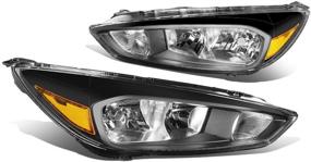 img 4 attached to DNA Motoring HL OH FF16 BK AM Headlight 15 18