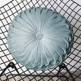 img 2 attached to SZDAJAN Pillows Cushion Pleated Decorative