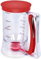 🧇 bbstarz red batter separator cupcake pancake waffle dispenser with measuring tools logo