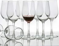 🍷 8-pack of 12 ounce lead-free all-purpose wine glasses - classic design logo