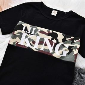 img 2 attached to 👕 Aalizzwell Toddler T-Shirt Sets: Camouflage Clothes for Boys' Clothing and Matching Outfits