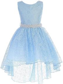 img 4 attached to 💎 Girls' Clothing with Light-Up Rhinestone Pageant Flower