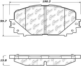 img 2 attached to StopTech 105 16280 Brake Pad Ceramic