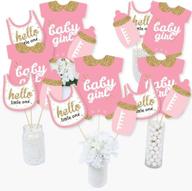 hello little one centerpiece toppers logo