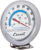 🌡️ nsf certified silver escali ahf1 large dial stainless steel refrigerator/freezer thermometer logo