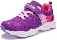 optimal performance mayzero running breathable 👟 walking sneakers for active girls - athletic shoes logo