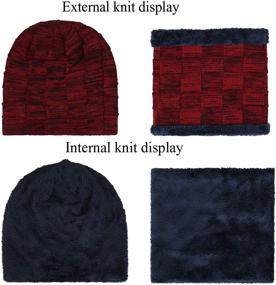 img 1 attached to 🧣 Winter Beanie Scarf Fleece Boys' Accessories by Newsfana