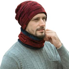 img 3 attached to 🧣 Winter Beanie Scarf Fleece Boys' Accessories by Newsfana