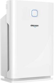 img 4 attached to Okaysou Smart Air Purifier: 5-in-1 Large Room Cleaner for Pets, Asthma, Smokers - Remove 99.97% Dust, Pollen, Smoke Odor | 1000 Sq Ft | Washable 3 Filters