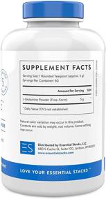 img 3 attached to 🌱 Essential Stacks Clean L-Glutamine Powder: Unflavored Gut Health Booster with Easy Mix & Odor-Free Formula