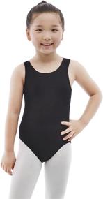 img 3 attached to 🤸 MAGIC TOWN Girls Gymnastics Leotard Tank Top for Toddlers