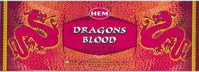 img 1 attached to 🔥 Hem Dragon's Blood Incense - Experience the Fiery Fragrance with 6 Tubes of 20g each