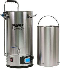 img 2 attached to 🍺 Brewer's Edge Mash & Boil with Pump - 7.5 Gallon All Grain Home Brewing System