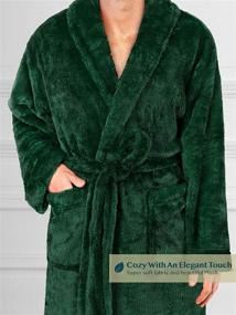 img 1 attached to 🛀 Perfectly Cozy: PAVILIA Fluffy Fleece Bathrobe with Pockets