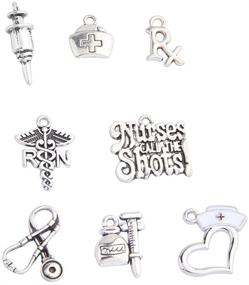 img 4 attached to 💉 Exquisite 16pcs Medical Nurse Charms Collection – Perfect for Jewelry Making!